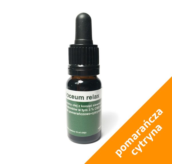 Olejek RELAX 3% CBD z pomarańczą i cytryną - obrazek 3