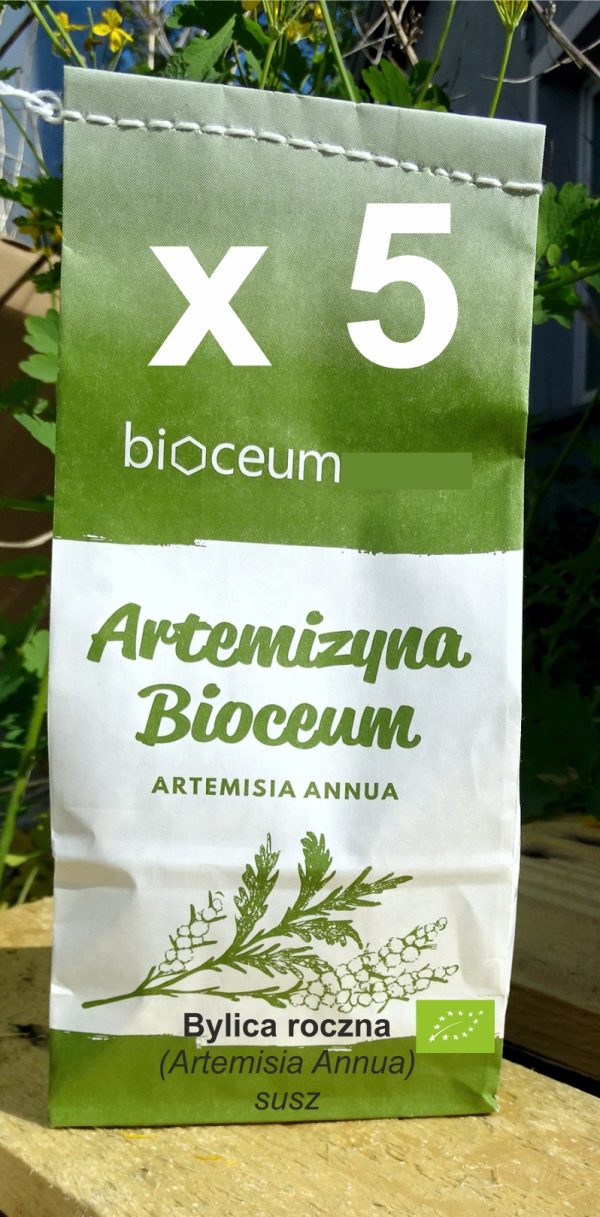 Zestaw 5x  EKO susz Bylica Roczna (Artemisia annua) 375g