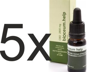 Zestaw 5 x Olejek HELP 27% 14000 mg CBD