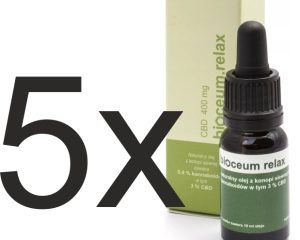 Zestaw 5 x Olejek Bioceum RELAX 3% - 2000 mg CBD