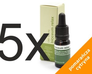 Zestaw 5x Olejek RELAX 3% pomarańcza-cytryna 2000 mg CBD