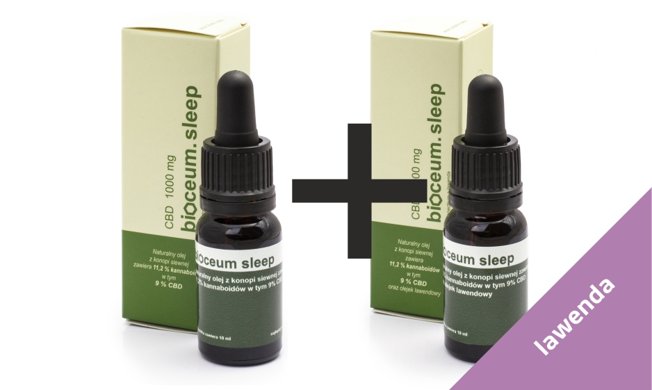 2 olejki 9% SLEEP + smakowy CBD -10%