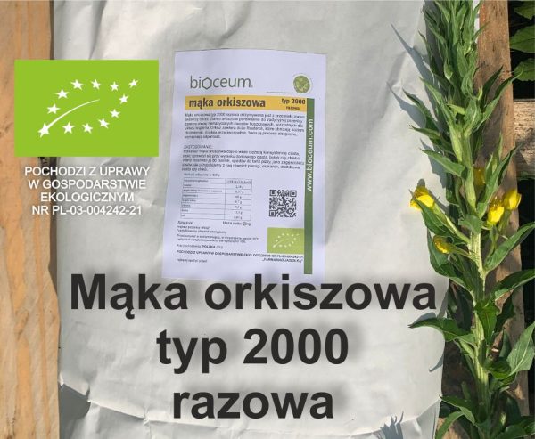 Mąka Orkiszowa BIO, typ 2000, biała razowa, 3 kg