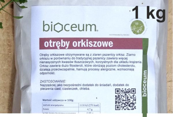 Ekologiczne otręby orkiszowe BIO - 1 kg