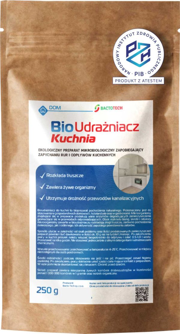 Bioudrażniacz do kuchni z atestem PZH - obrazek 2