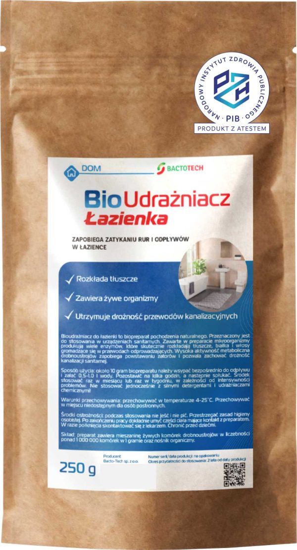 Bioudrażniacz do łazienki z atestem PZH - obrazek 2