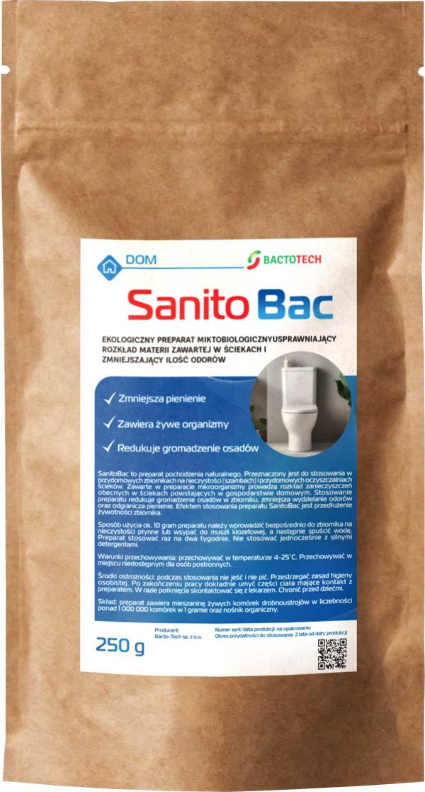 Biopreparat do szamb i oczyszczalni SanitoBac - obrazek 2